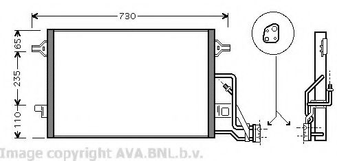 Конденсатор, кондиционер AVA QUALITY COOLING VW5190