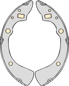 Комплект тормозных колодок MGA M648