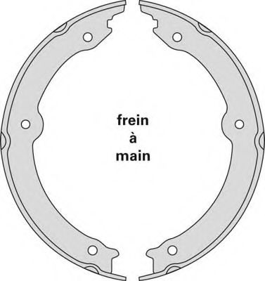 Комплект тормозных колодок, стояночная тормозная система MGA M909