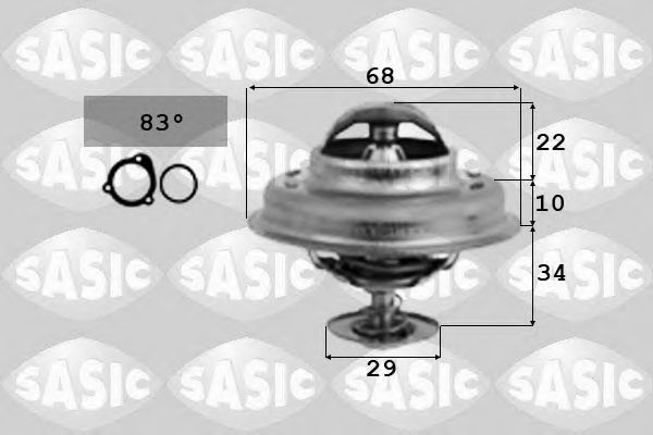 Термостат, охлаждающая жидкость SASIC 3381251