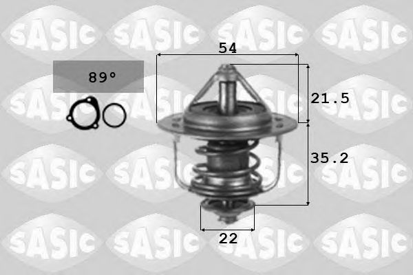 Термостат, охлаждающая жидкость SASIC 3306045