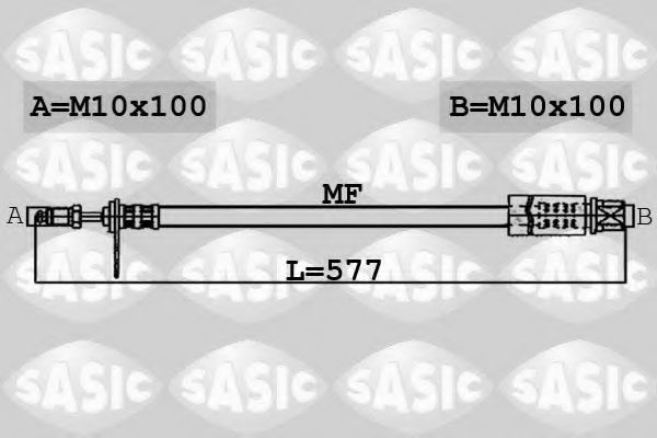 Тормозной шланг SASIC 6600005