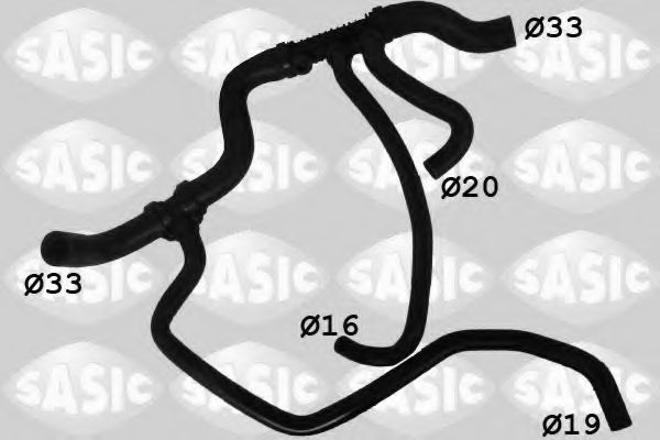 Шланг радиатора SASIC 3404100