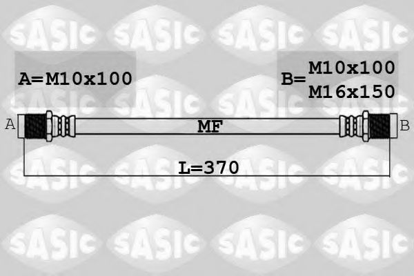 Тормозной шланг SASIC 6606239