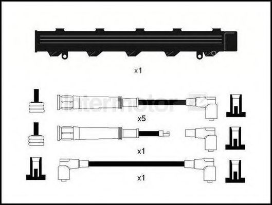 Комплект проводов зажигания STANDARD 73649T