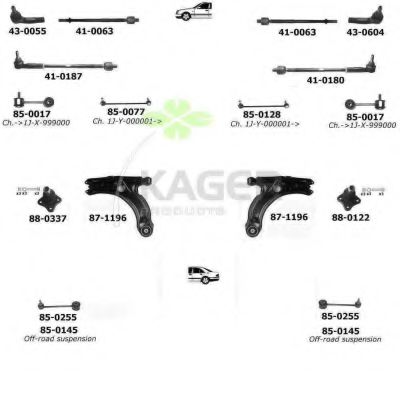 Подвеска колеса KAGER 800394