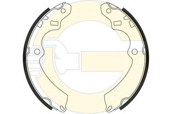 Комплект тормозных колодок GIRLING 5162429