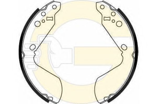 Комплект тормозных колодок GIRLING 5185969