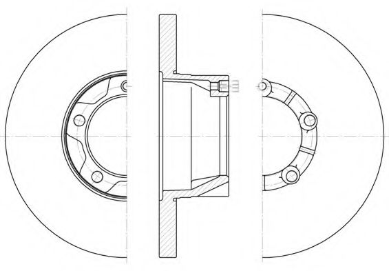 Тормозной диск KAWE 6543 00
