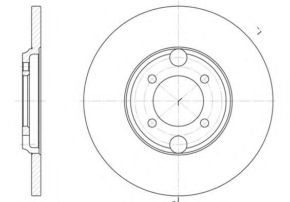Тормозной диск KAWE 6919 00