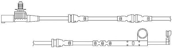 Сигнализатор, износ тормозных колодок KAWE WS0276A