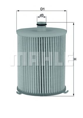 Топливный фильтр MAHLE ORIGINAL KX 245/4D