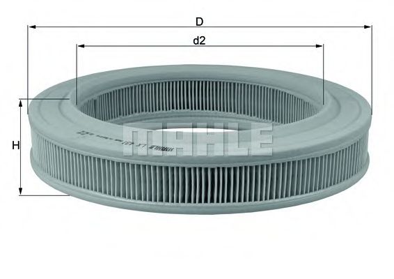 Воздушный фильтр MAHLE ORIGINAL LX 431