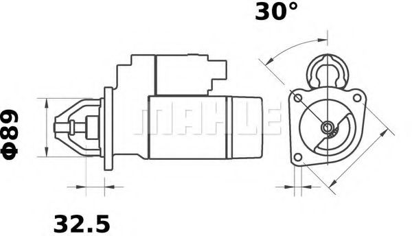 Стартер MAHLE ORIGINAL MS 299