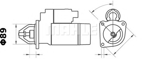 Стартер MAHLE ORIGINAL MS 197