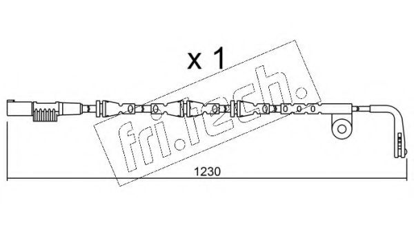 Сигнализатор, износ тормозных колодок fri.tech. SU.257