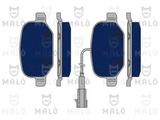 Комплект тормозных колодок, дисковый тормоз MALÒ 1050002