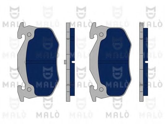 Комплект тормозных колодок, дисковый тормоз MALÒ 1050034