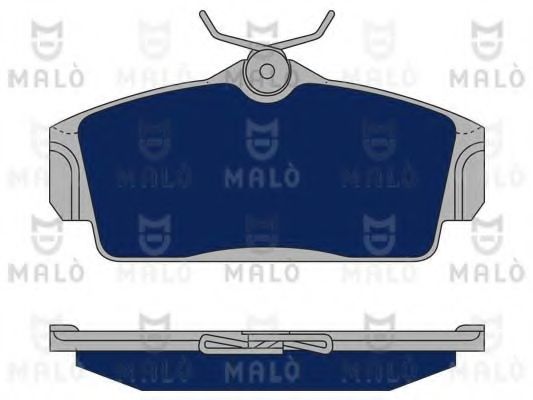 Комплект тормозных колодок, дисковый тормоз MALÒ 1050043