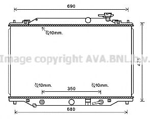 Радиатор, охлаждение двигателя PRASCO MZ2274