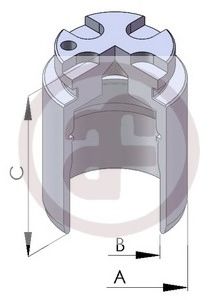 Поршень, корпус скобы тормоза AUTOFREN SEINSA D02548