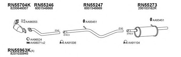 Система выпуска ОГ VENEPORTE 160002