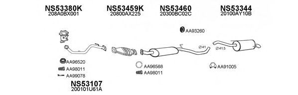 Система выпуска ОГ VENEPORTE 530162