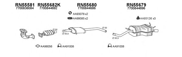 Система выпуска ОГ VENEPORTE 550378