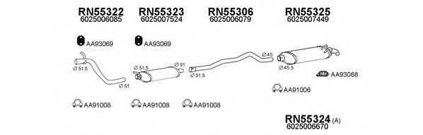 Система выпуска ОГ VENEPORTE 550405