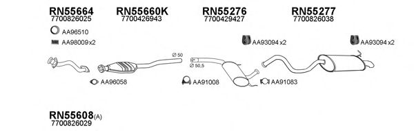 Система выпуска ОГ VENEPORTE 550492