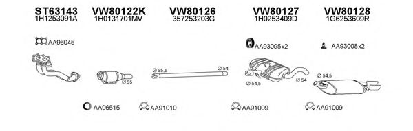 Система выпуска ОГ VENEPORTE 800084