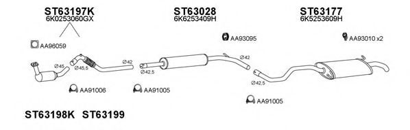 Система выпуска ОГ VENEPORTE 800184