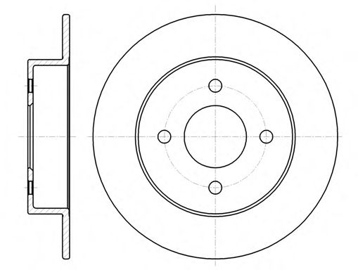 Тормозной диск KAWE 37926