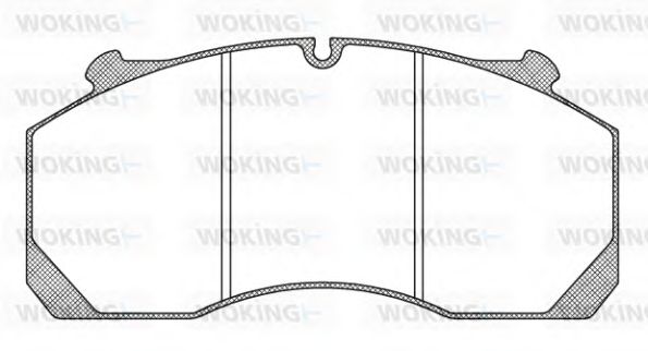Комплект тормозных колодок, дисковый тормоз WOKING JSA 10573.10