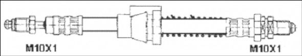 Тормозной шланг WOKING G1903.66