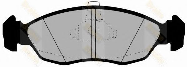 Комплект тормозных колодок, дисковый тормоз Brake ENGINEERING PA1166