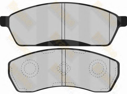 Комплект тормозных колодок, дисковый тормоз Brake ENGINEERING PA1252