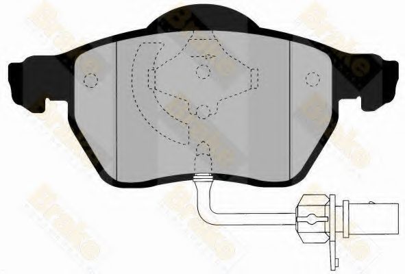 Комплект тормозных колодок, дисковый тормоз Brake ENGINEERING PA1485
