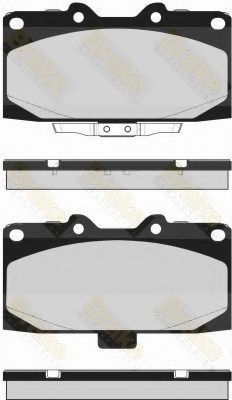 Комплект тормозных колодок, дисковый тормоз Brake ENGINEERING PA1694