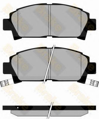 Комплект тормозных колодок, дисковый тормоз Brake ENGINEERING PA853