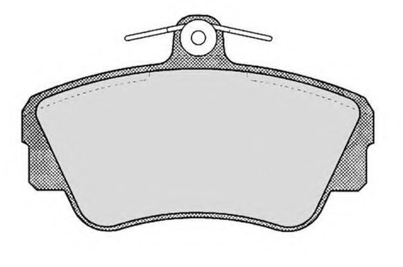 Комплект тормозных колодок, дисковый тормоз RAICAM 4030