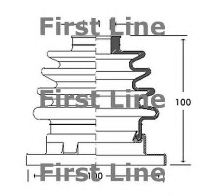 Пыльник, приводной вал FIRST LINE FCB2759
