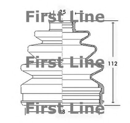 Пыльник, приводной вал FIRST LINE FCB2289