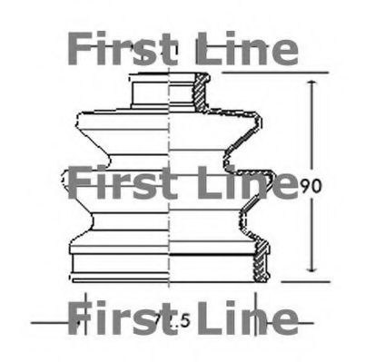 Пыльник, приводной вал FIRST LINE FCB2015
