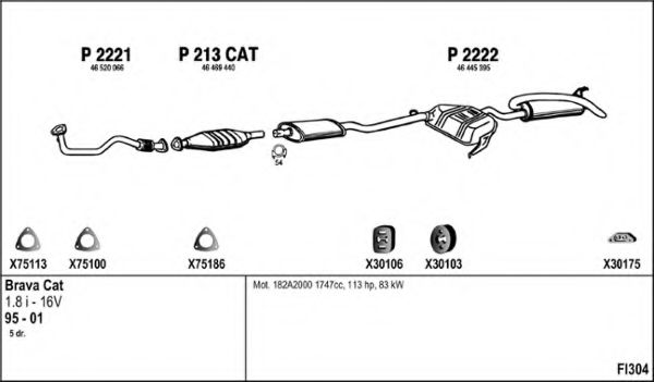 Система выпуска ОГ FENNO FI304