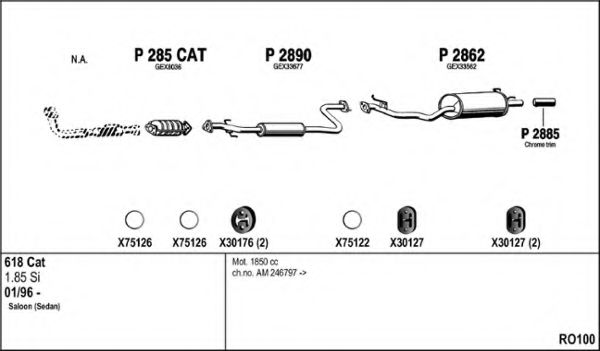 Система выпуска ОГ FENNO RO100