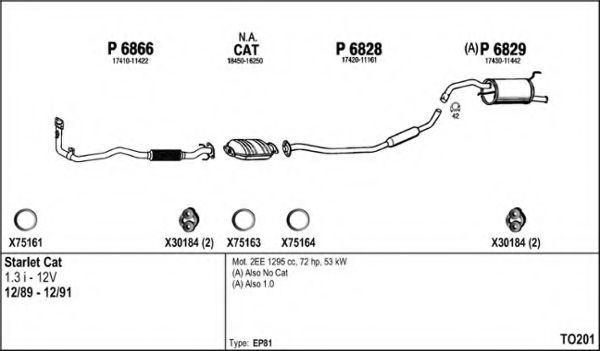 Система выпуска ОГ FENNO TO201