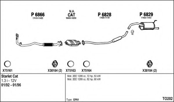 Система выпуска ОГ FENNO TO202
