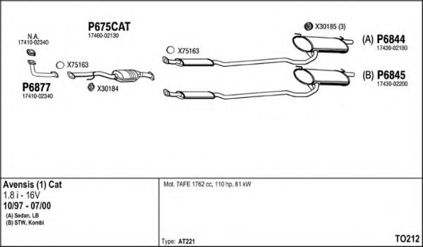 Система выпуска ОГ FENNO TO212