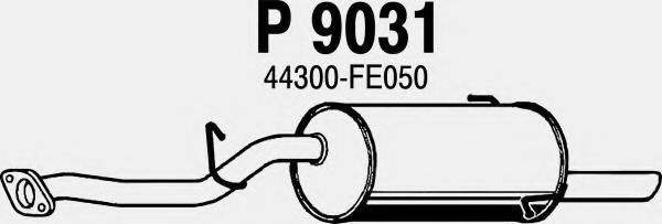 Глушитель выхлопных газов конечный FENNO P9031